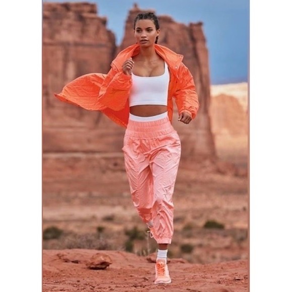 FP Movement The Way Home Joggers Hot Watermelon Papaya Pink Pants Women S - Picture 2 of 12